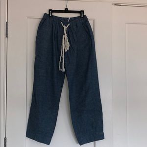 Blue Jean linen pants